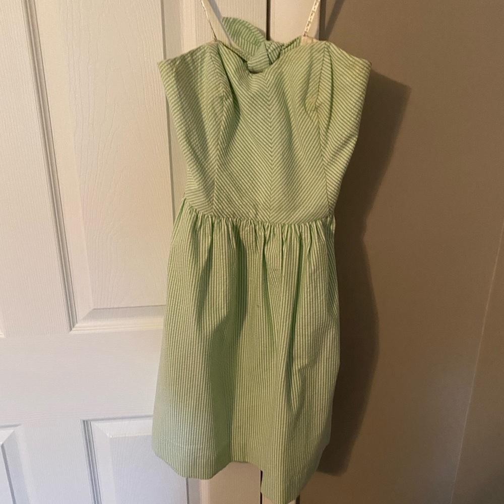 Green Lilly Pulitzer seersucker dress